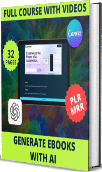 New Generate a complete eBook with AI