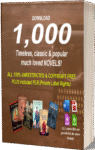 1000 timeless classic & famous novels in digital format with PLR