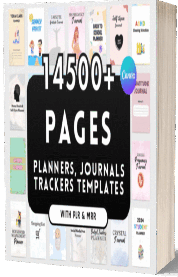 14500+ Pages PLR Canva Template Bundle,